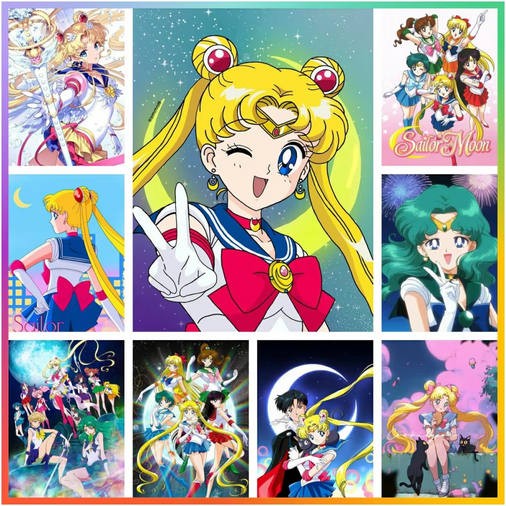Photo Mosaic Print - Pintura de Diamantes del Clásico Anime