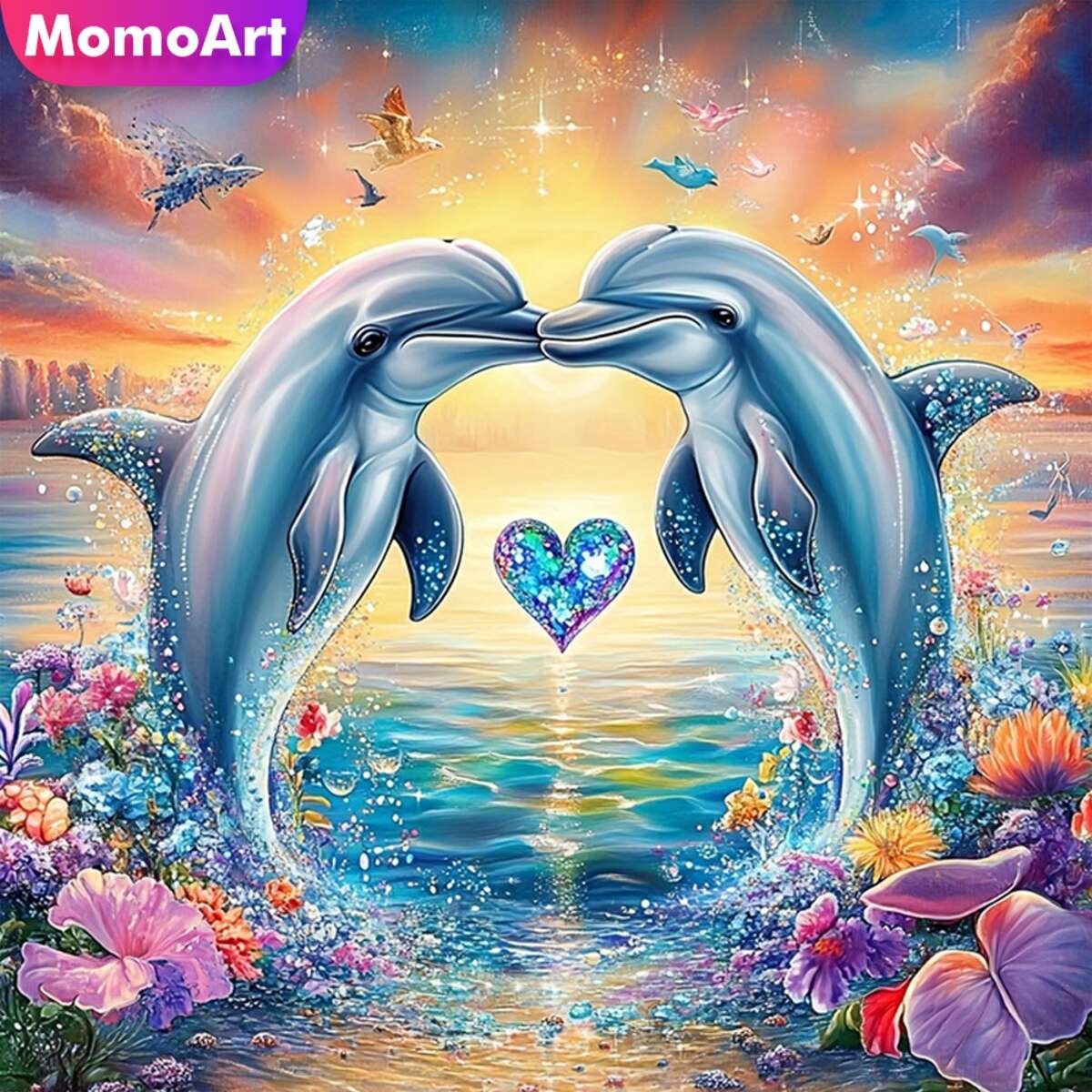 Photo Mosaic Print - Momoart, recién llegado, pintura de diamante,