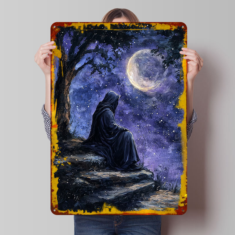 Custom Night Sky - Placa Metálica Decorativa con Diseño de