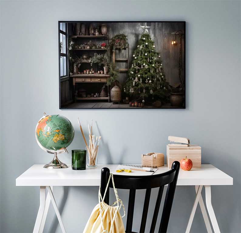 1 pieza de pósteres navideños  - Family Tree Print reseña y precio