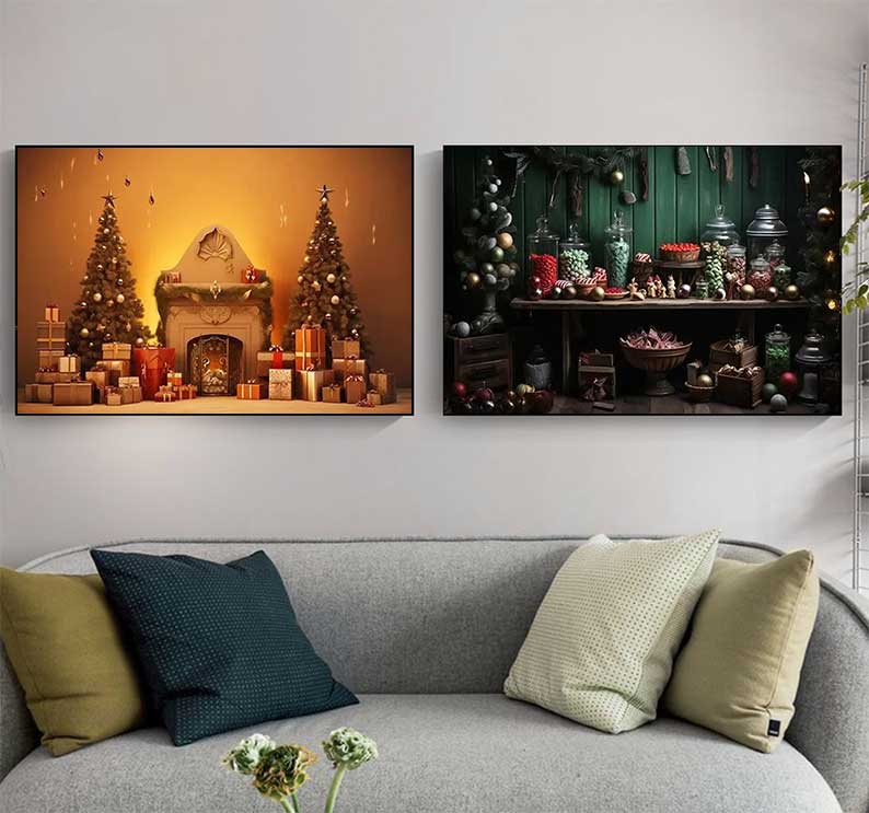 1 pieza de pósteres navideños  - Family Tree Print reseña y precio
