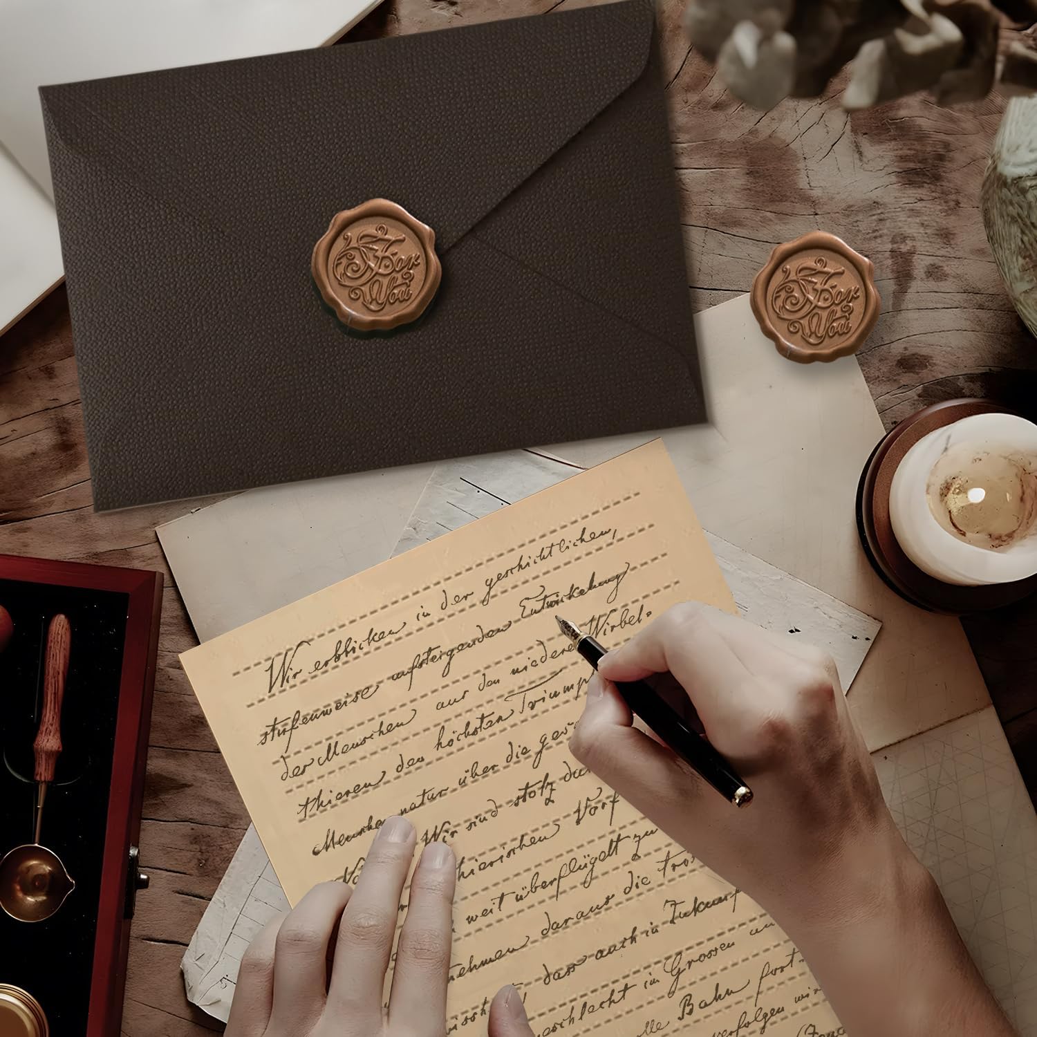 Juego de 22 Piezas de Papel pa - Wax Seal Letter Kit reseña y precio