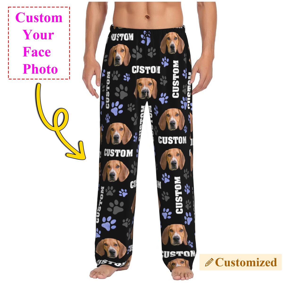 Pantalones de pijama con foto  - Pet Portrait Custom reseña y precio