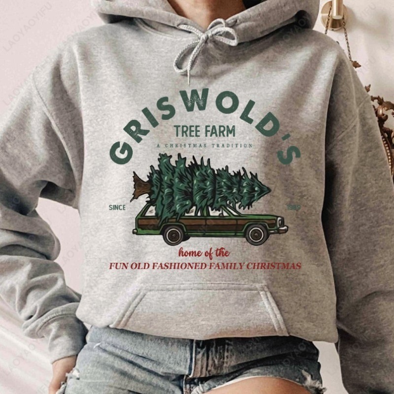 Griswold's Tree Farm Sudadera  - Family Tree Print reseña y precio