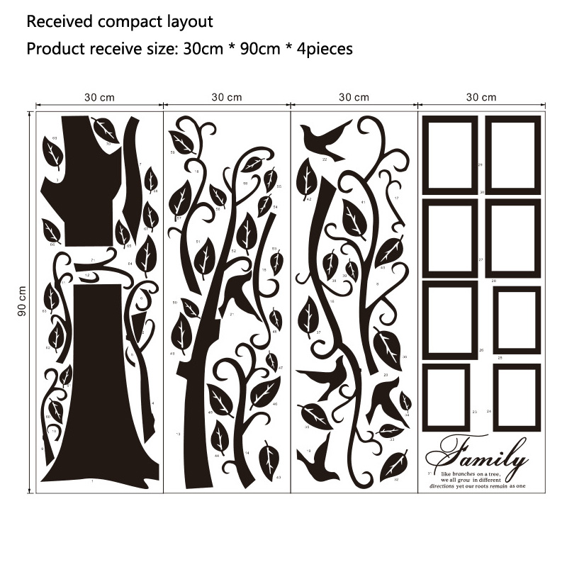 Vinilos Decorativos de Pared d - Family Tree Print reseña y precio