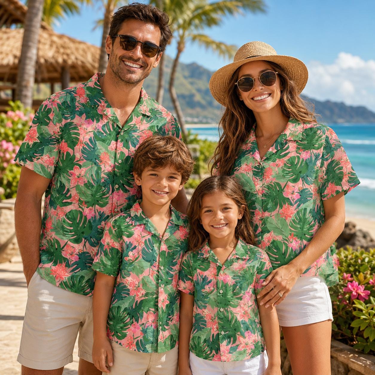Camisa Hawaiana para Niños con - Family Tree Print reseña y precio