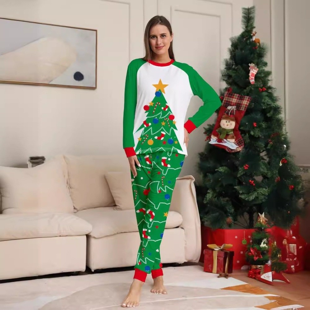 Conjunto de pijamas navideños  - Family Tree Print reseña y precio