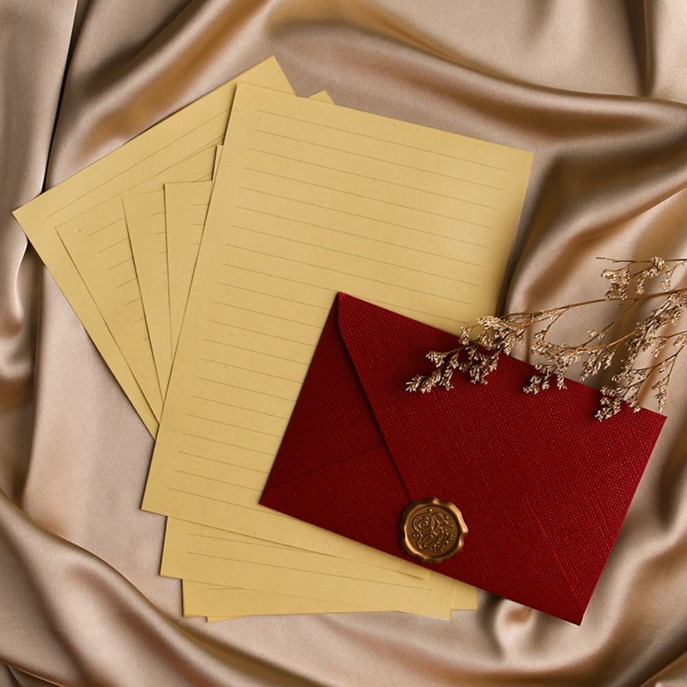 Sobre Retro con textura de lin - Wax Seal Letter Kit reseña y precio