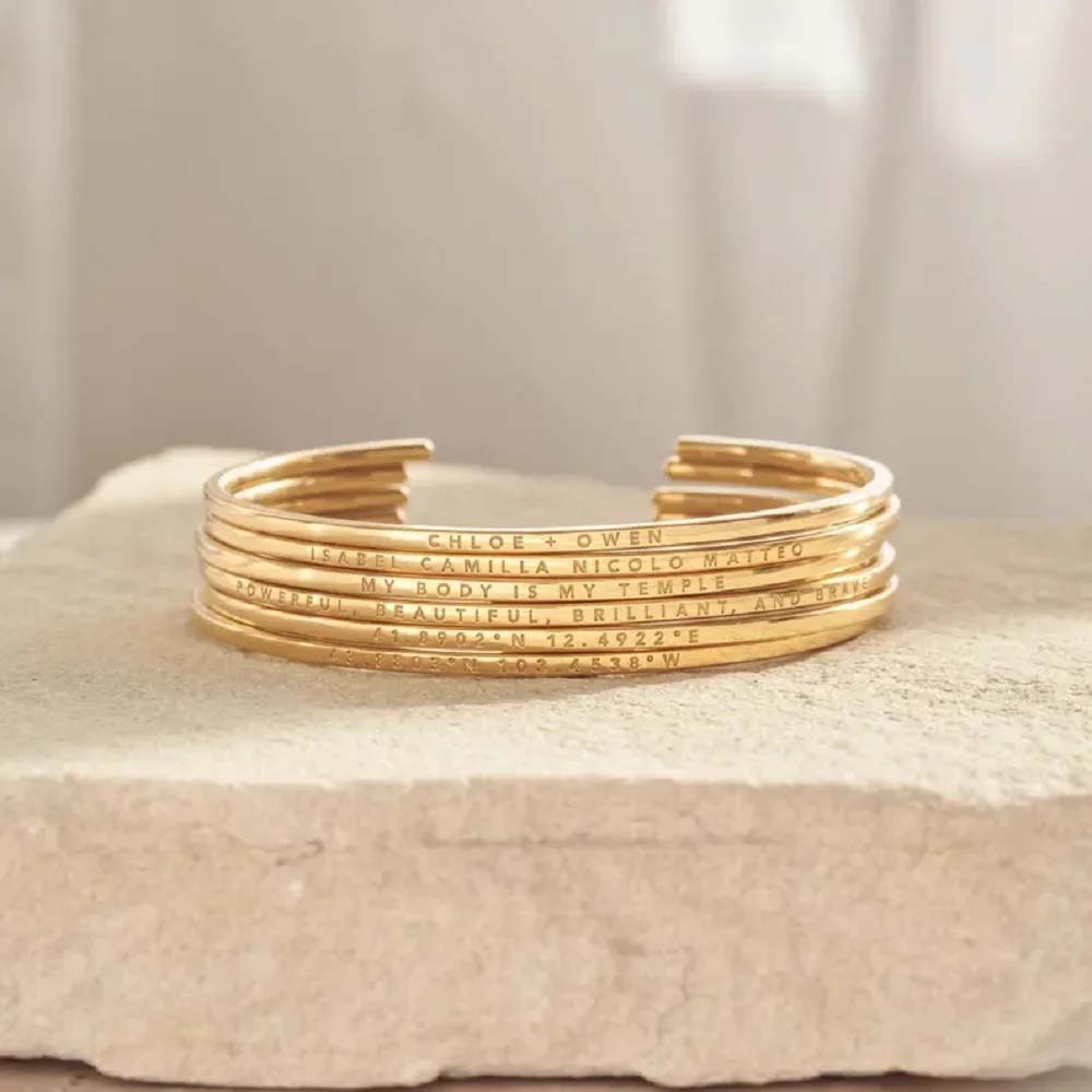 Brazalete personalizado con te - Coordinates Bracelet reseña y precio