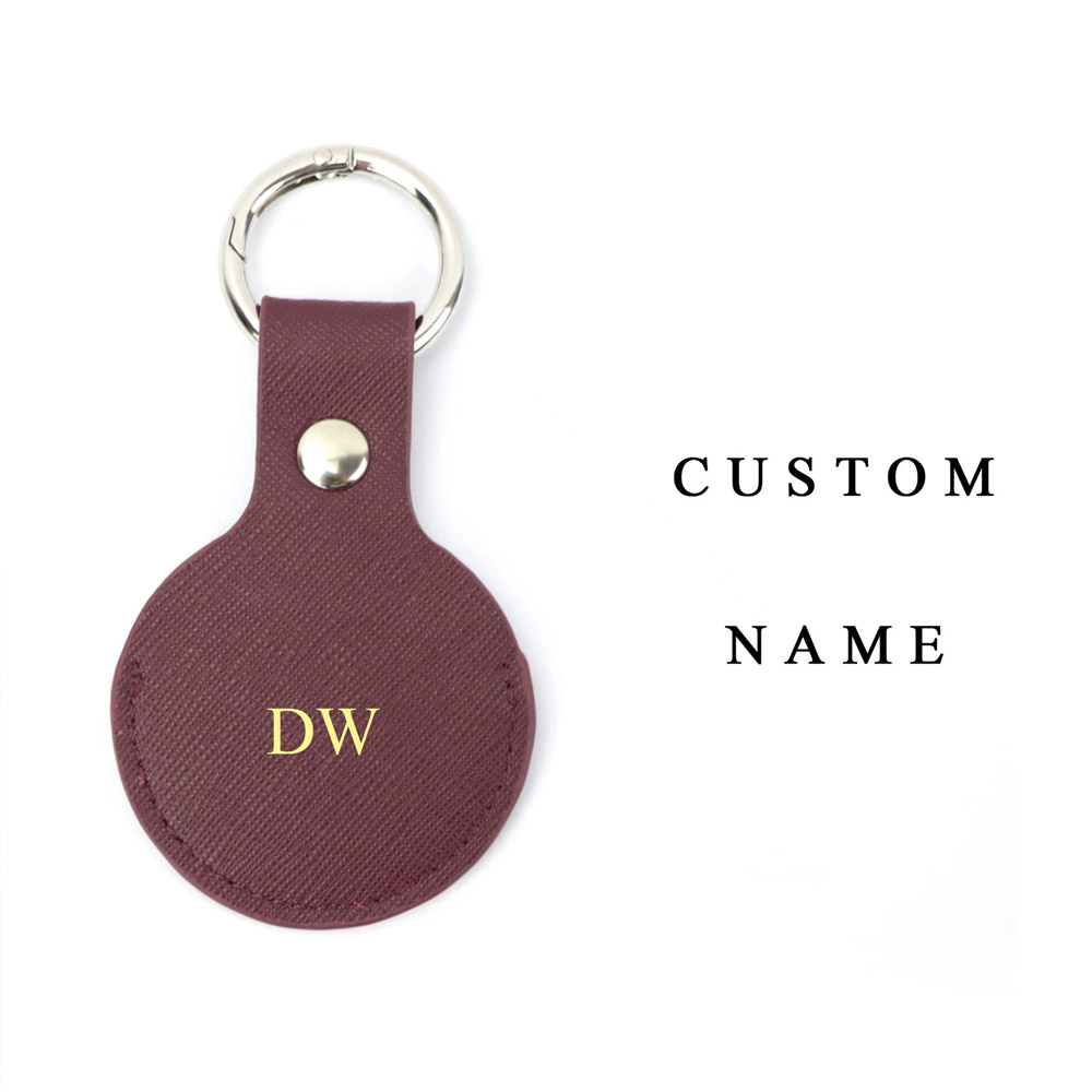 Letras iniciales doradas perso - Monogram Keychain Leather reseña y precio