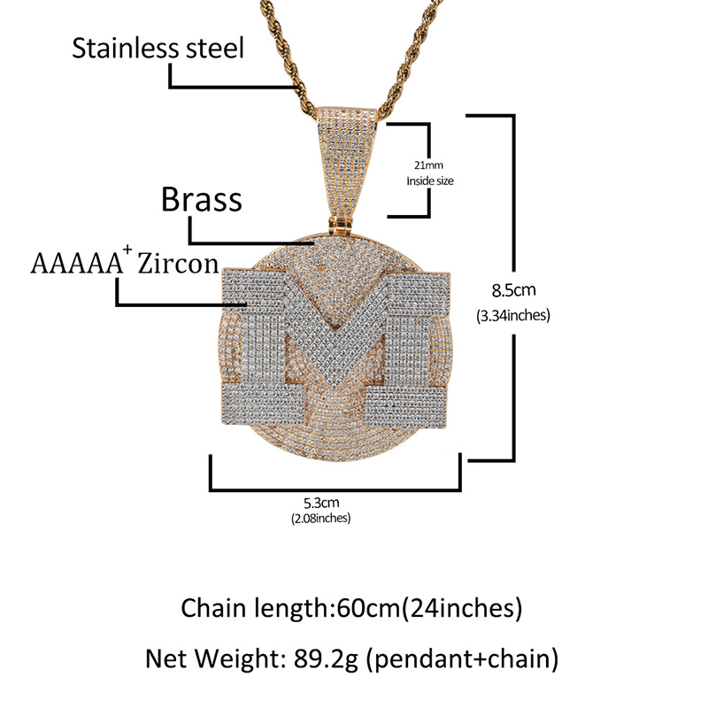 Collar con colgante redondo pe - Name Necklace Custom reseña y precio