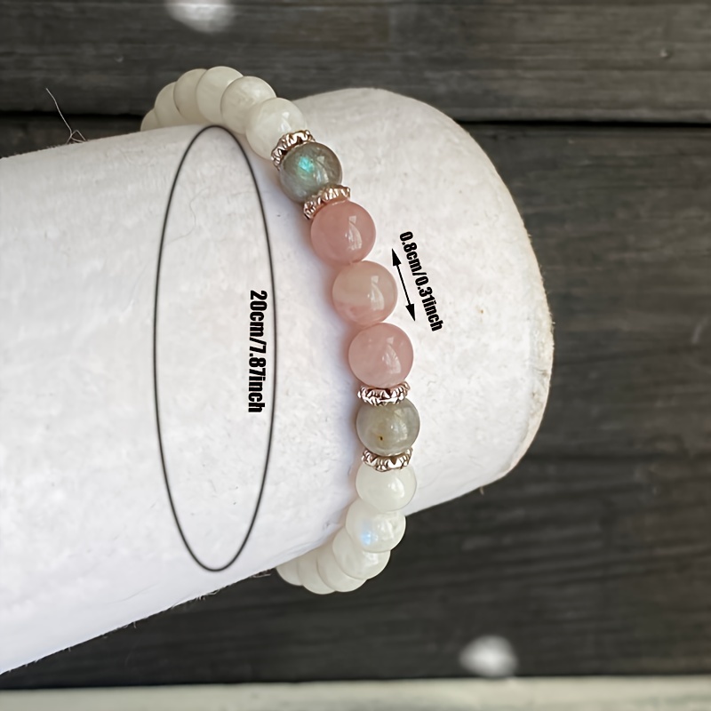 1 pulsera de piedra lunar, lab - Coordinates Bracelet reseña y precio